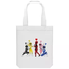 totebag Power Rangers Vs Deadpool « Force Rouge !! » – Parodie Deadpool