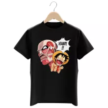 T-shirt criança rapaz – One Piece de parodia
