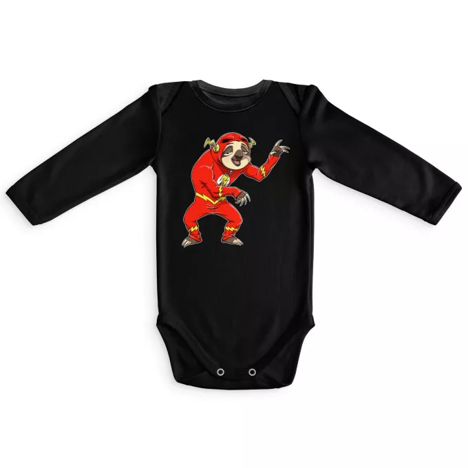 Long sleeve Baby Bodysuits Parody of Flash Flash