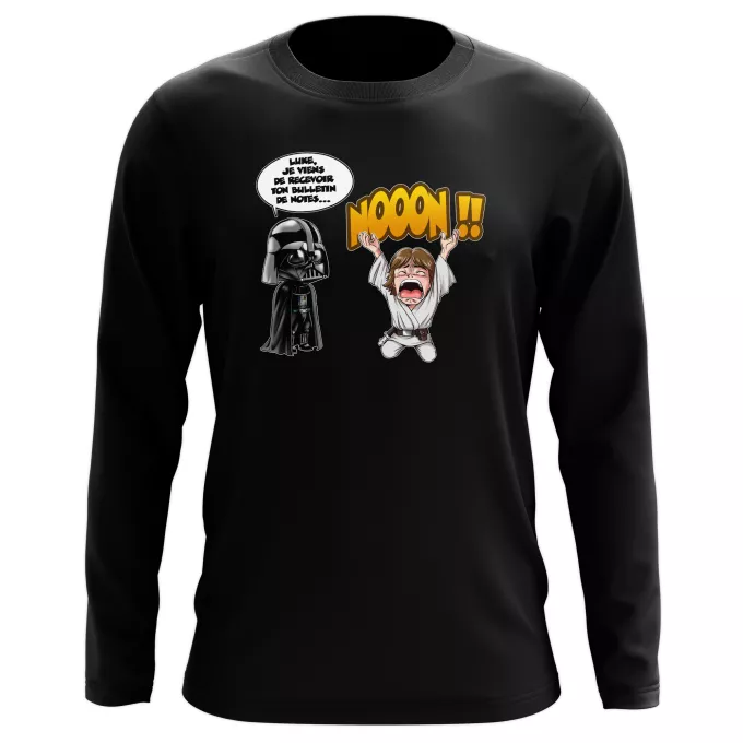 T-Shirts manches longues Parodie Star Wars Luke Life Episode I : Un père qui craint :) - Luke Skywalker, Dark Vador
