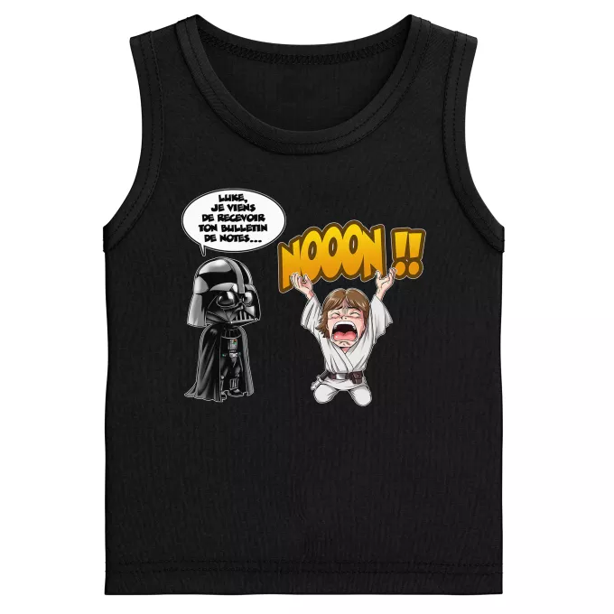 Débardeurs Enfants Garçons Parodie Star Wars Luke Life Episode I : Un père qui craint :) - Luke Skywalker, Dark Vador