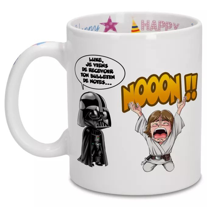 Mugs Anniversaire Parodie Star Wars Luke Life Episode I : Un père qui craint :) - Luke Skywalker, Dark Vador