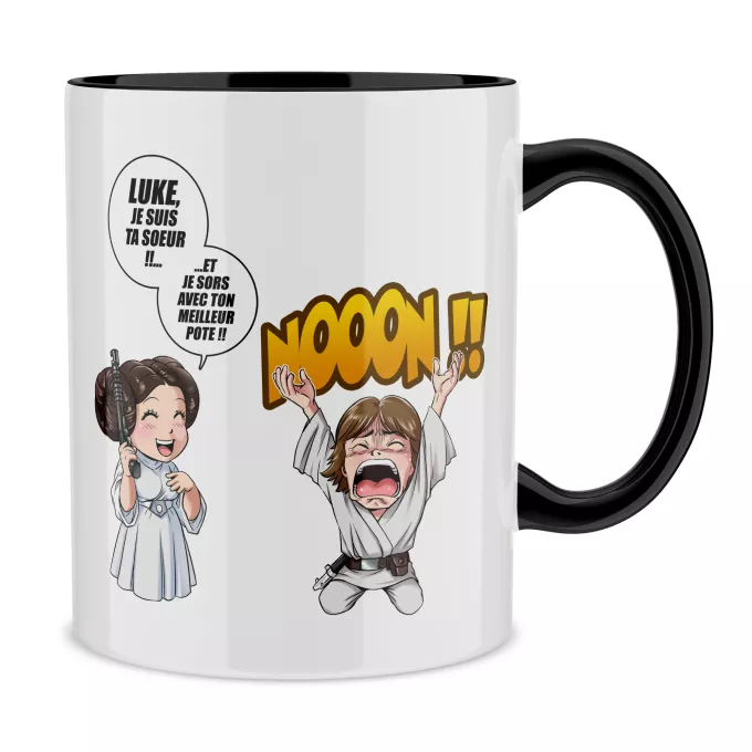 Mugs Parodie Star Wars Luke Life Episode II : Une soeur indigne :) - Leila Skywalker