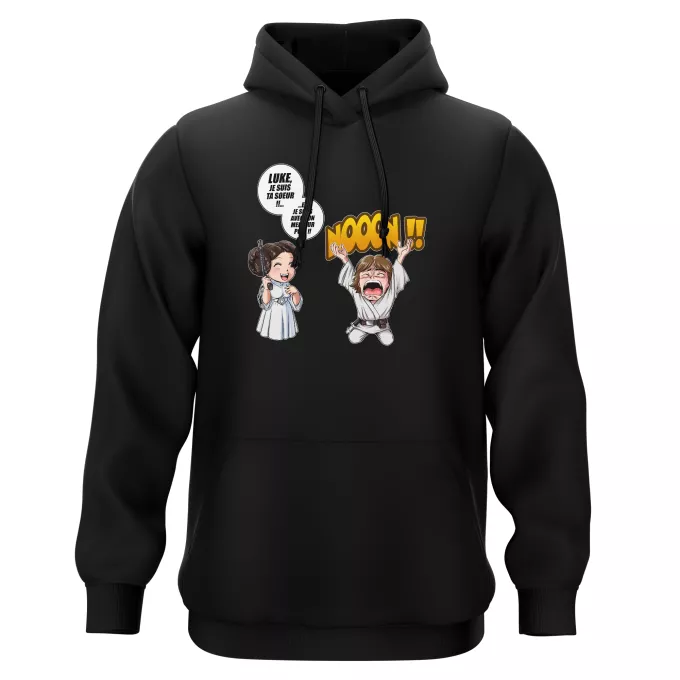 Sweat-shirts à Capuche Parodie Star Wars Luke Life Episode II : Une soeur indigne :) - Leila Skywalker