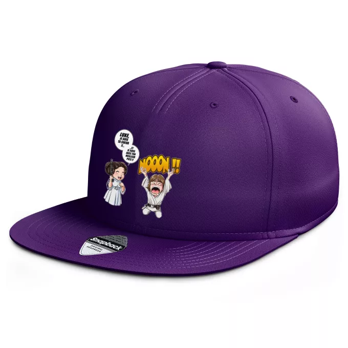 Casquette Rap Snapback Parodie Star Wars Luke Life Episode II : Une soeur indigne :) - Leila Skywalker