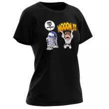 T-shirt Femme Luke Skywalker « Luke Life Episode V : un robot...ménager !! » – Parodie Star Wars