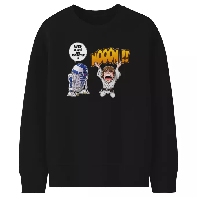 Pulls Enfants Parodie Star Wars Luke Life Episode V : un robot...ménager !! - Luke Skywalker, R2-D2