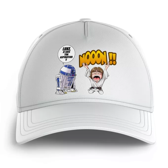 Casquettes Enfants Parodie Star Wars Luke Life Episode V : un robot...ménager !! - Luke Skywalker, R2-D2