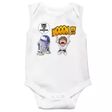 Body bébé Luke Skywalker « Luke Life Episode V : un robot...ménager !! » – Parodie Star Wars