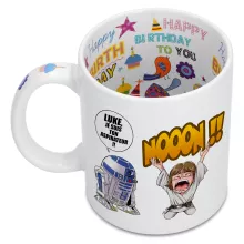 Mug Luke Skywalker « Luke Life Episode V : un robot...ménager !! » – Parodie Star Wars