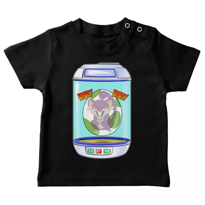 Baby T-shirts Parodi Pokémon Rattata