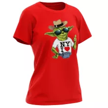 Yoda Damen T-shirt “New York I Love” – Star Wars parodie