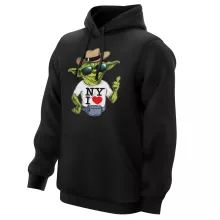Felpa con cappuccio Yoda “New York I Love” – Parodia dei Star Wars