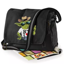 Borsa Messenger Yoda “New York I Love” – Parodia dei Star Wars