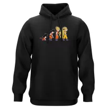 Camisola com capuz Son Goku “A Teoria da Evolução Saiyajin” – Dragon Ball Z de parodia