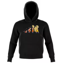 Camisolas com capuz para crianças Son Goku “A Teoria da Evolução Saiyajin” – Dragon Ball Z de parodia