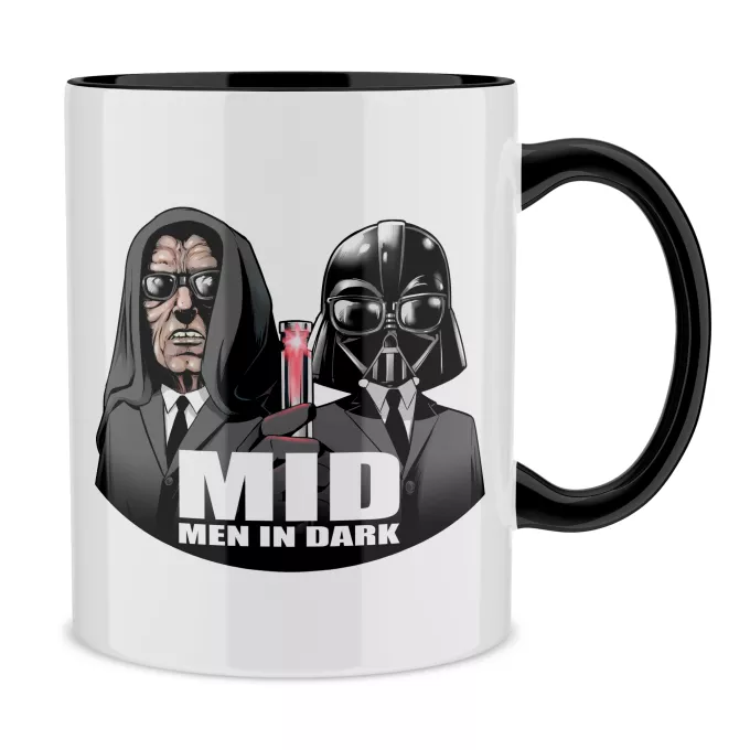 Canecas Paródia Guerra das Estrelas Darth Vader e Palpatine X MIB: Homens de Negro