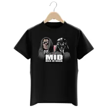 T-shirt criança rapaz Darth Vader “Darth Vader e Palpatine X MIB: Homens de Negro” – Guerra das Estrelas de parodia