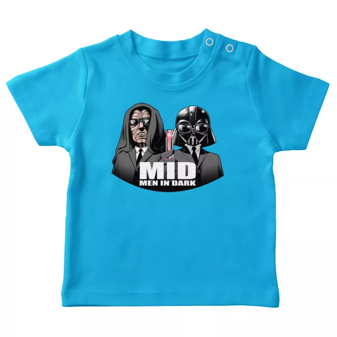 T-shirts para bebés Paródia Guerra das Estrelas Darth Vader e Palpatine X MIB: Homens de Negro