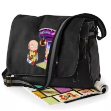 Bolso bandolera parodia de One-Punch Man - Saitama (Bolso bandolera de primera calidad - impresa en Francia - Réf : 912)