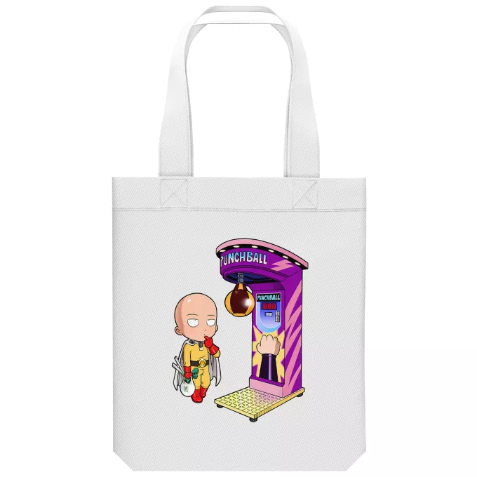 Ekologisk bomullsväska (Tote Bag) Parodi One-Punch Man Saitama
