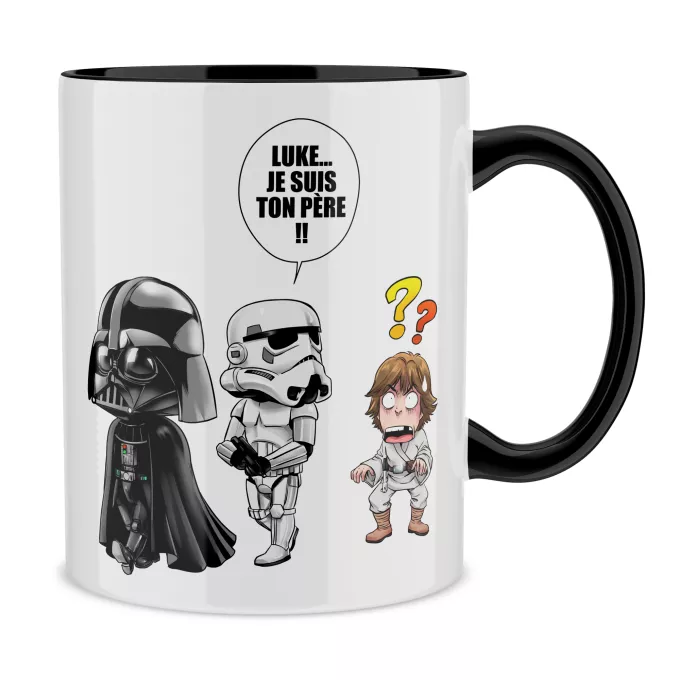 Mugs Parodie Star Wars Luke...Je suis ton père !! - Dark Vador, un Storm Trooper