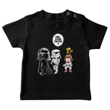 T-shirt bébé Dark Vador « Luke...Je suis ton père !! » – Parodie Star Wars