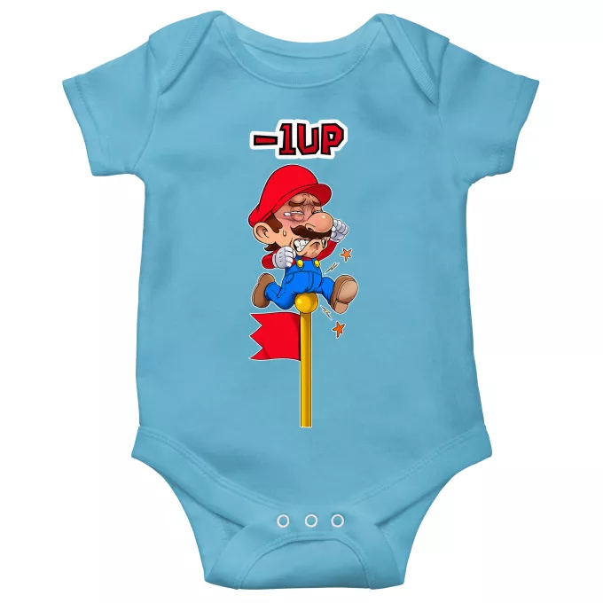 Body per bambini a maniche corte (bimbo) Paoridia Super Mario Mario