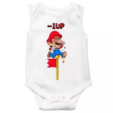 Body bebè senza maniche Mario – Parodia dei Super Mario