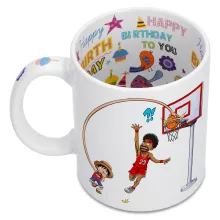 Mug Luffy « Le Roi des Pirates... et du Playground !! » – Parodie One Piece