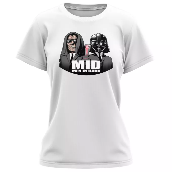 Kvinnor T-shirts Parodi Stjärnornas krig Darth Vader och Darth Sidious X Men in Black
