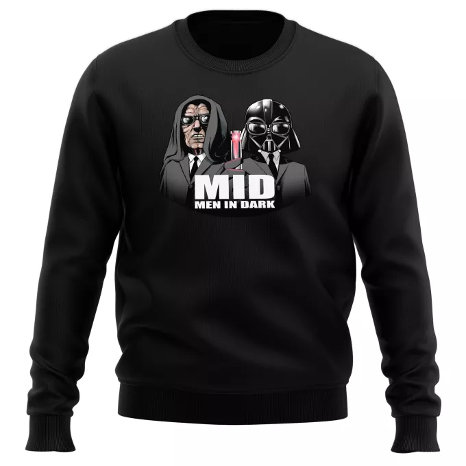 Sudaderas Parodia Star Wars Dark Vader, Dark Sidious X MIB: Hombres de negro