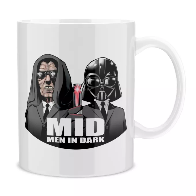Tassen Parodie auf Star Wars Darth Vader und Darth Sidious X Men In Black
