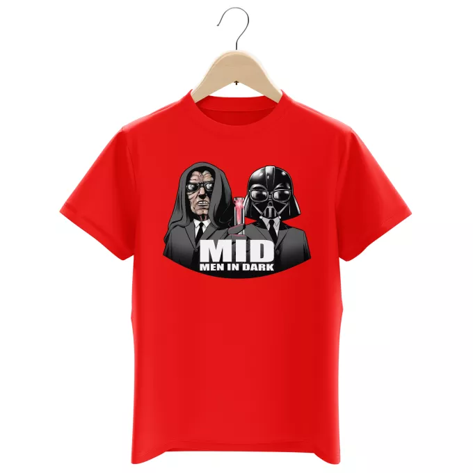 Boys Kids T-shirts Parody of Star Wars Darth Vader and Darth Sidious X Men In Black