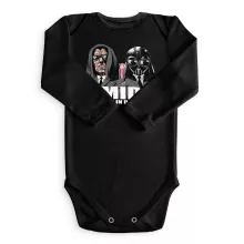 Darth Vader Langärmliges Baby Strampler “Darth Vader und Darth Sidious X Men In Black” – Parodie auf Star Wars