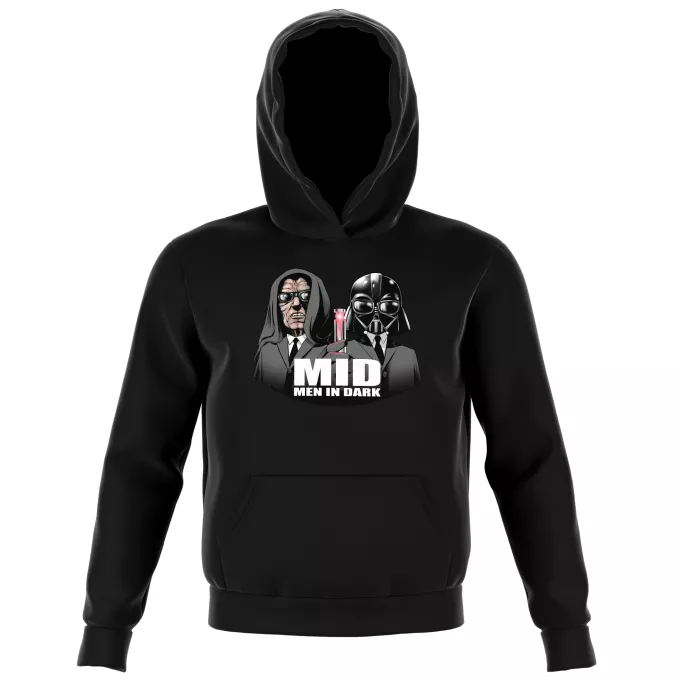 Kids Hooded Sweatshirts Parody of Star Wars Darth Vader and Darth Sidious X Men In Black