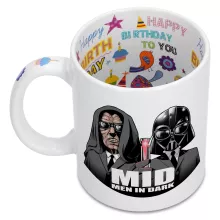 Darth Vader Tasse “Darth Vader und Darth Sidious X Men In Black” – Parodie auf Star Wars