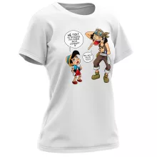 T-shirt Femme Usopp « Menteur, Menteur ! » – Parodie One Piece