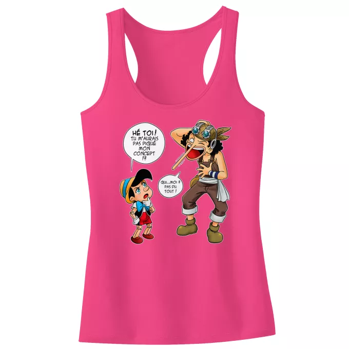 Débardeur Enfant Fille Parodie One Piece Menteur, Menteur ! - Usopp, Pinocchio