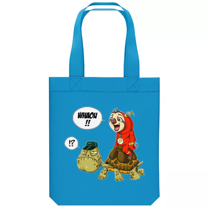 Sac Tote Bag en coton Bio Parodie Flash Flash Taxi