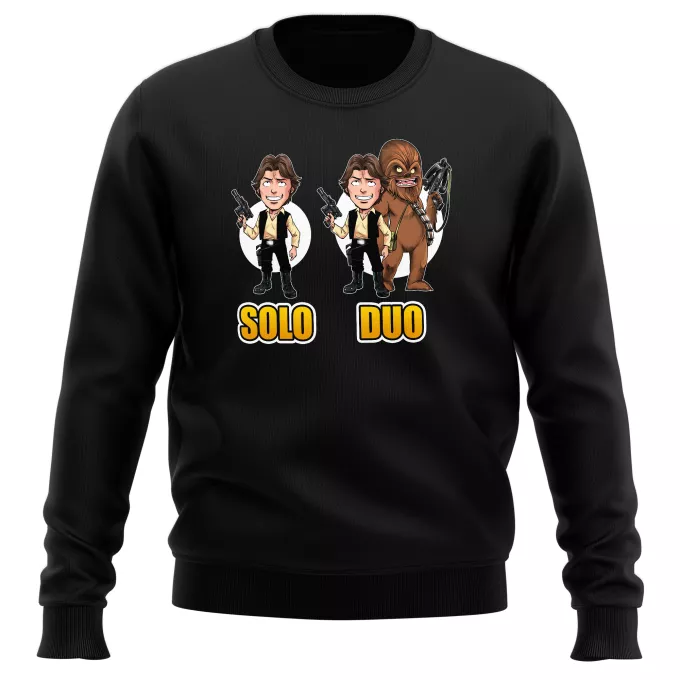 Sweatshirts Parodie auf Star Wars Han Solo und Chewbacca