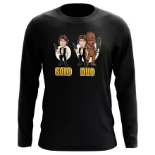 Han Solo Long Sleeve Top “Han Solo and Chewbacca” – Star Wars parody