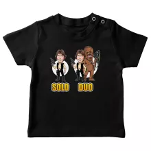 Han Solo Baby T-shirt “Han Solo und Chewbacca” – Parodie auf Star Wars