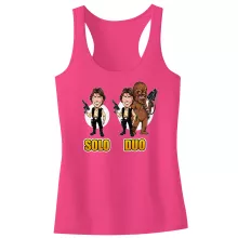 Camiseta Niña sin mangas Han Solo “Han Solo y Chewbacca” – Parodia de Star Wars