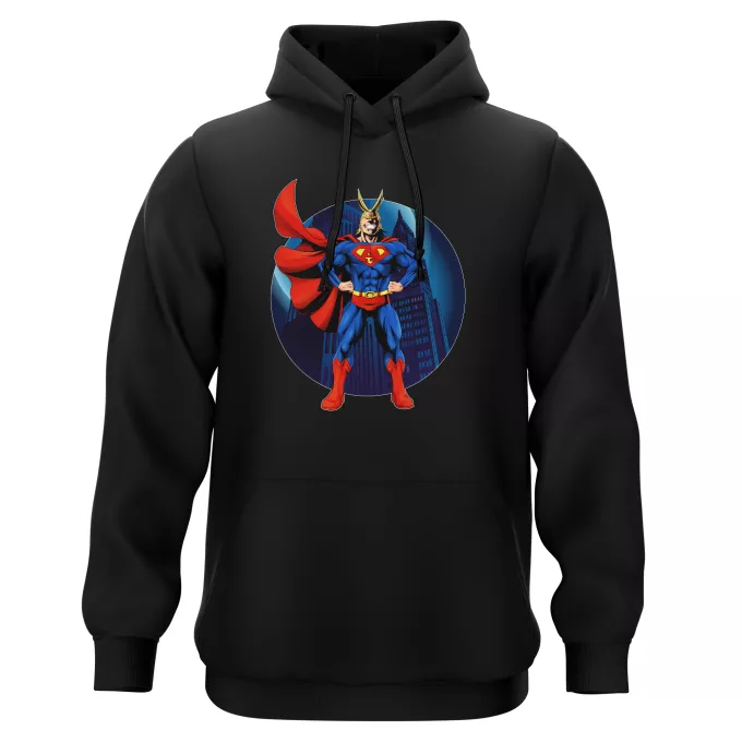 Tröjor med huva Parodi My Hero Academia All Might X Stålmannen