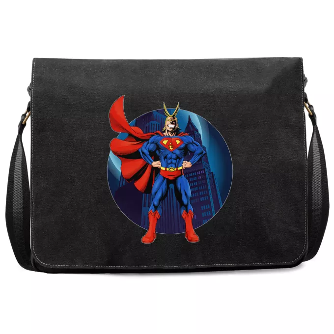 Premium Messengerväskor Parodi My Hero Academia All Might X Stålmannen