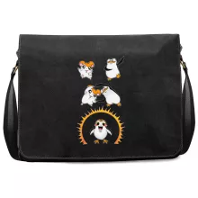 Stjärnornas krig parodi Messenger Väska - Porg från Star Wars, Penguins of Madagascar och Hamtaro (Högklassig Messenger Väska - Tryckt i Frankrike - Ref : 928)
