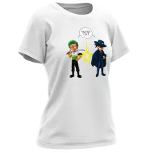 T-shirt Femme Zorro Roronoa « D'un Z qui veut dire... » – Parodie One Piece