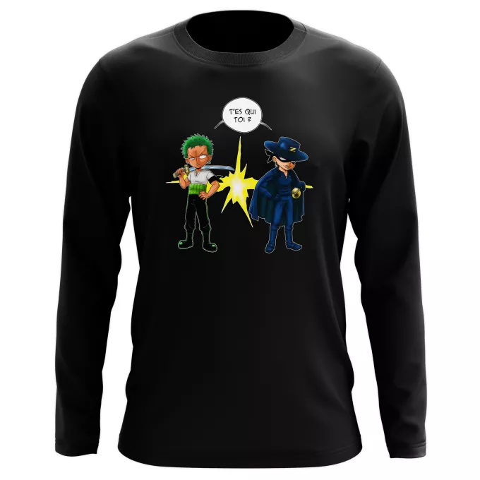 T-Shirts manches longues Parodie One Piece D'un Z qui veut dire... - Zorro Roronoa