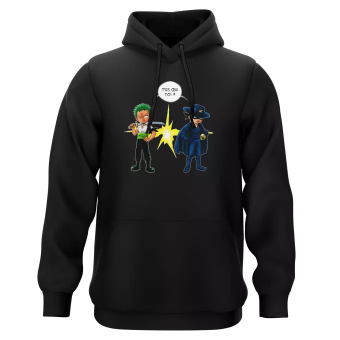 Sweat-shirts à Capuche Parodie One Piece D'un Z qui veut dire... - Zorro Roronoa